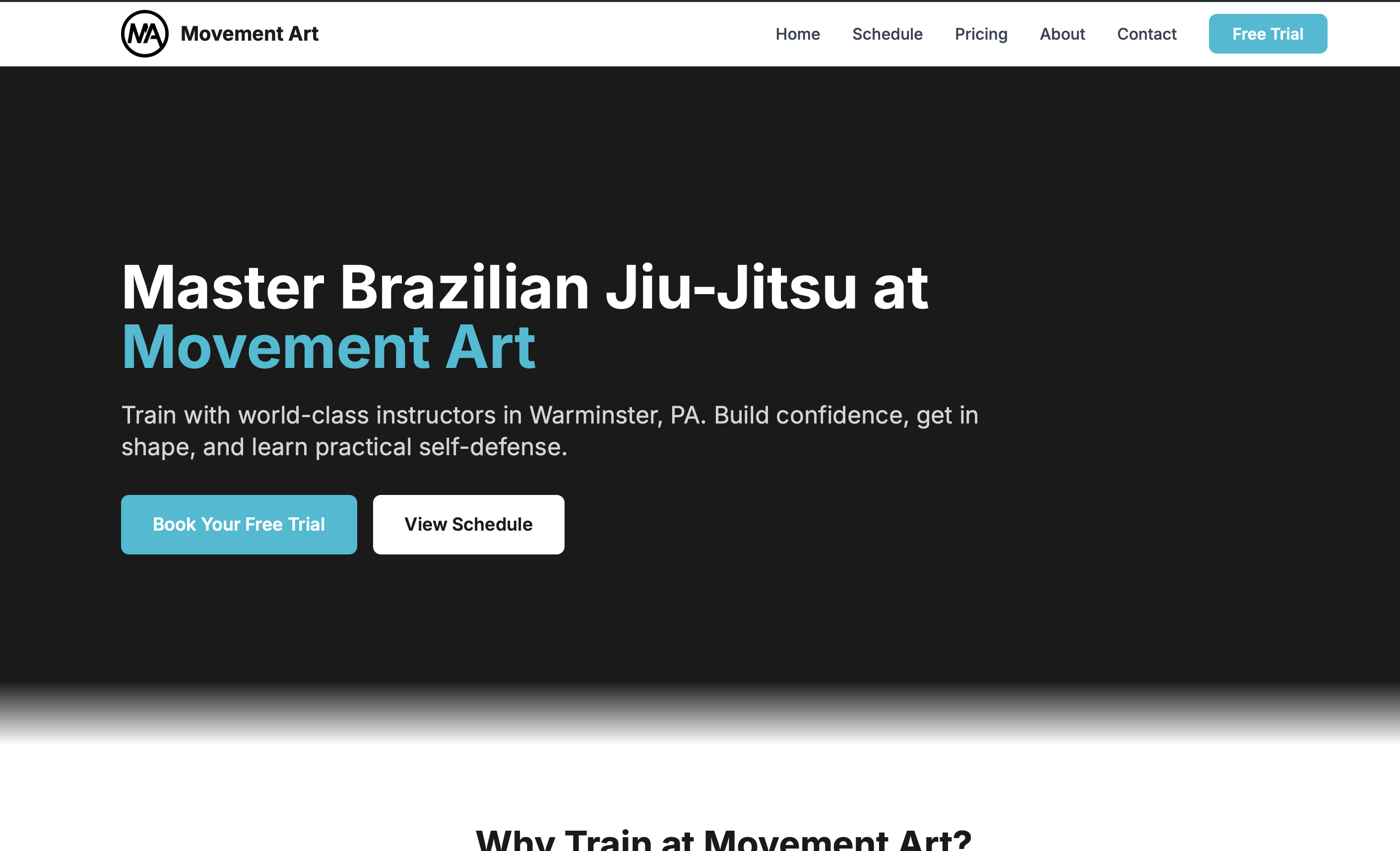 Modern Martial Arts school